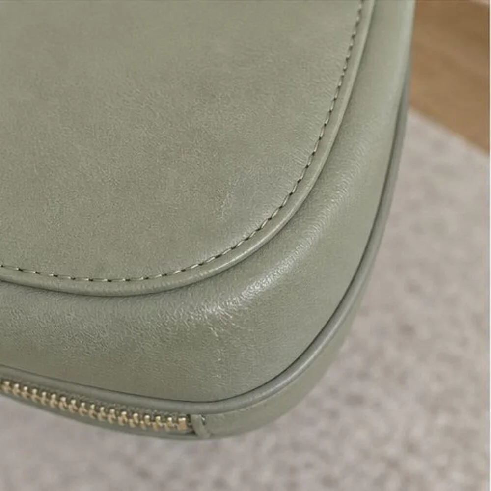 Camel Pebbled Crossbody Bag
